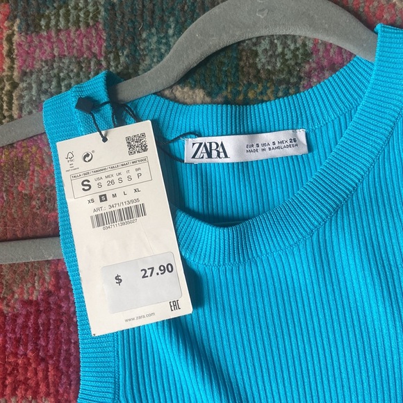 ZARA BLUE TOP - Picture 2 of 3